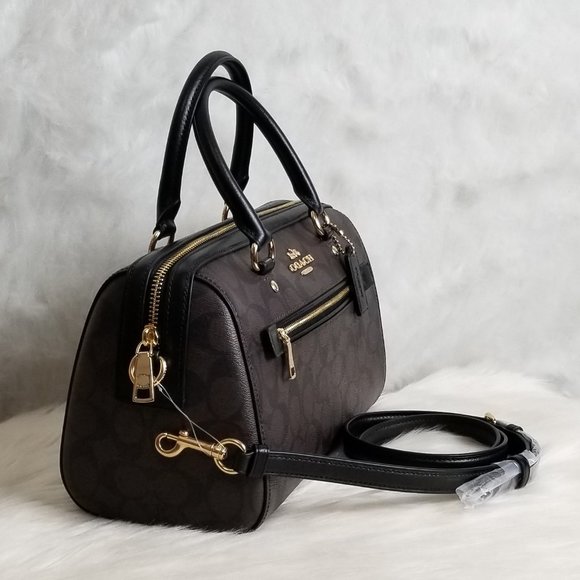 COACH ROWAN SATCHEL IN SIGNATURE CANVAS - Picture 3 of 8